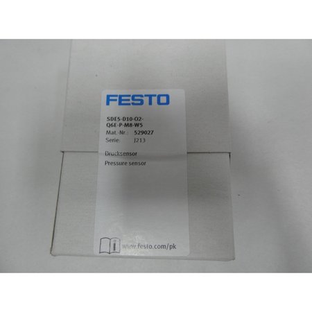 Festo PRESSURE SENSOR SDE5-D10-02-Q6E-P-M8-W5 529027